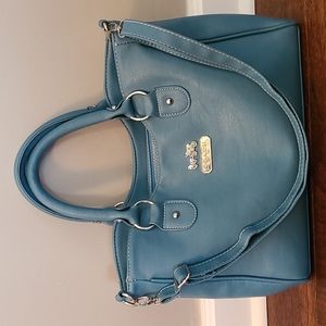 Coach Handbag Blue W/ Should Strap